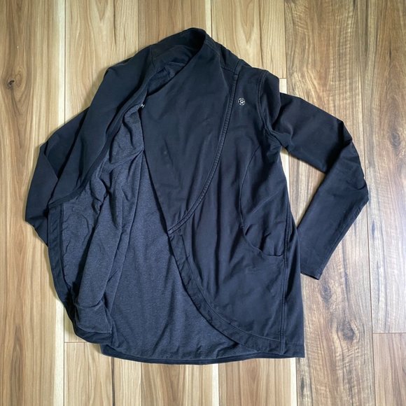 lululemon athletica Tops - SOLD Lululemon Charcoal Thats A Wrap Jacket